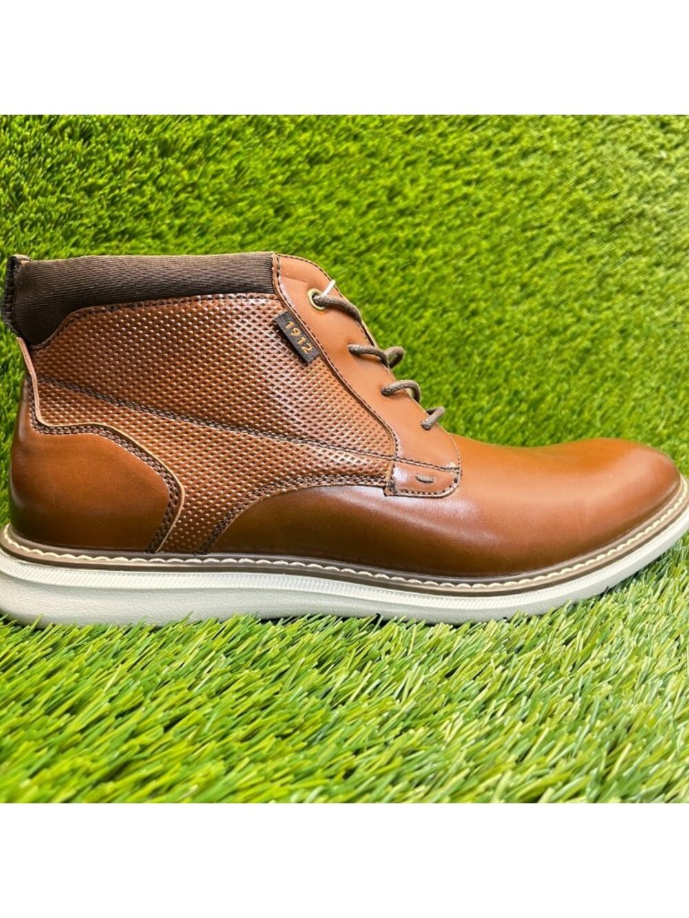 Nunn Bush Chase Mens Size 8 Brown Casual Plain Toe Chukka Dress Modern Boots